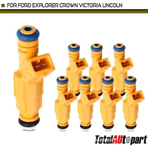 8x Fuel Injector for Ford Explorer 1996-1998 Mercury Cougar Lincoln 1994-1997 - Picture 1 of 8