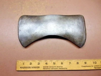 De colección sin marca 3 lb. 3 OZ. CABEZAL DE HACHA CRUCERO DE DOBLE BROCA 9 1/2" ¡Ancho limpio! Foto 1 de 4