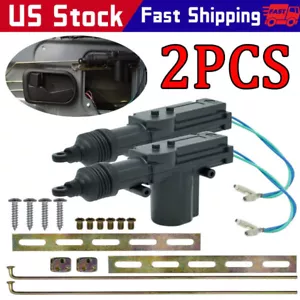 2PCS Universal 2 Wires 12V Car Auto Motor Heavy Duty Power Door Lock Actuator - Foto 1 di 11