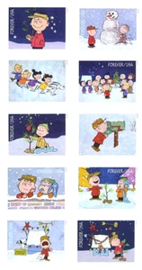USPS Christmas Stamps ~ 2015 "A Charlie Brown Christmas" Unused book of 20 MNH - Picture 1 of 1