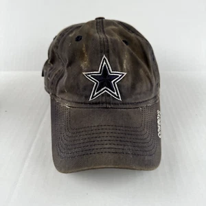 Dallas Cowboys Mütze Kappe Herren grau blau Riemen hinten Papa Plain Logo Reebok Destroyed - Bild 1 von 14