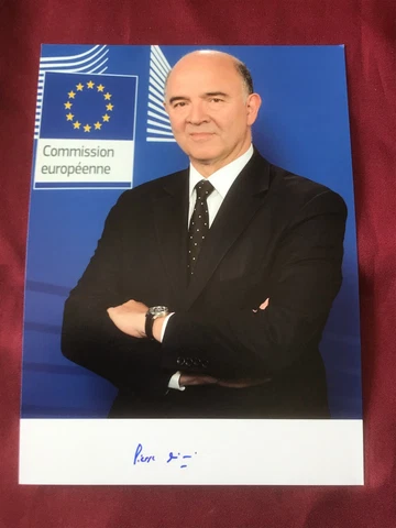 Autograph PIERRE MOSCOVICI-Commissioner Financial Aff. Europe-FRANCE-handsigned Cover