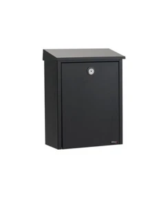 Buzón Allux 200, buzón, buzón con cerradura de cilindro en negro - Imagen 1 de 3