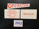 Operation 2003 SPECIALST CARD Broken Heart GAME REPLACEMENT Piece MB