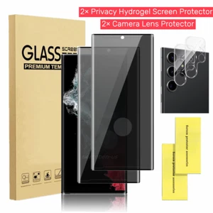 Privacy Screen Protector Camera Lens Protector for Samsung Galaxy S23 S22 Ultra - Picture 1 of 15