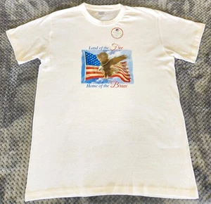 Disabled American Vets ~ Unisex Short Sleeve Top ~ Size Large ~ White ~ America - Picture 1 of 6