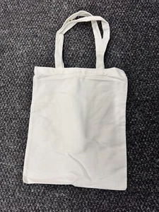 Shopping Handle Blank Sublimation Tote Custom Printed Ropehandle Organic Cotton - Picture 1 of 10