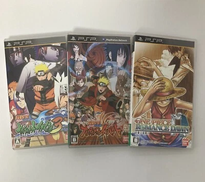 Used PSP One Piece Naruto Bandai Namco Japan Free Shipping - Image 1 of 4