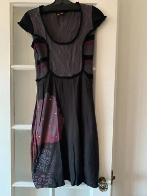 Vestido CUSTO BARCELONA Vintage Estampado Gráfico 40 Algodón España Foto 1 de 4