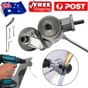 Electric Drill Bits Plate Cutter Sheet Metal Nibbler Precise Cutting Portable AU - Picture 1 of 15