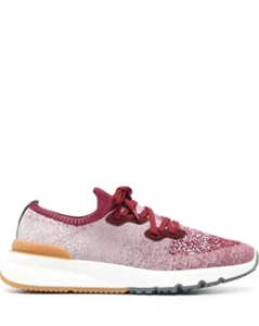 $1150 Brunello Cucinelli New Mens Sneakers In Bordeaux - Picture 1 of 10