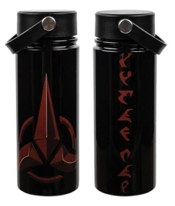 Star Trek Klingon Logo and Script 17 oz Stainless Steel Water Bottle NEW UNUSED - Picture 1 of 1