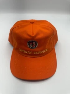 Rare Kanye West Sunday Service Kingston Orange Snapback Cap Hat One Size - Picture 1 of 7