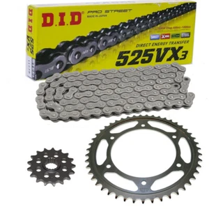 Kit Chaîne Suzuki GSX-R750 11-20 Chaîne DID 525 VX3 116 Ouvrir 17/45 - Picture 1 of 4