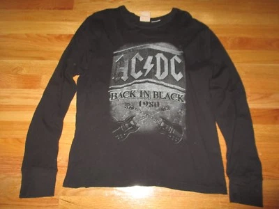 2007 Retro AC DC 1980 Back in BLACK (XL) Thermos Long Sleeve Shirt - Image 1 of 3