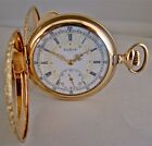 ANTIQUE ELGIN 14k GOLD GREAT LOOKING POCKET WATCH WITH FANCY DIAL.