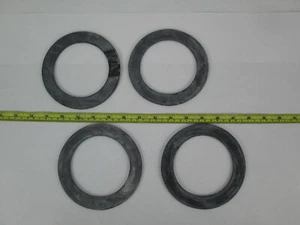 Lot of 4 Rubber Gaskets 5-1/4" OD 3-11/16" ID 1/8" Thick  - Picture 1 of 7