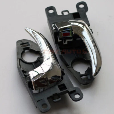 CHROME INNER DOOR HANDLE LEFT RIGHT PAIR FOR HYUNDAI ACCENT 2006-2011 — 第 1/4 张图片