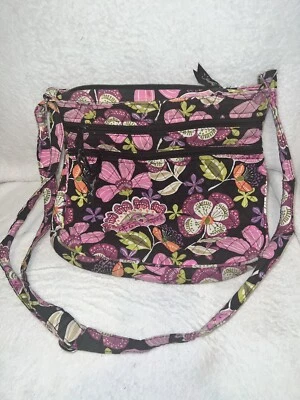 Bolso Bandolera Vera Bradley On The Go en Diseño Floral "Rosa Pirueta" Foto 1 de 4