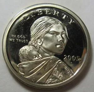Moneda de dólar de prueba Sacagawea 2005-S (#223 m) - Imagen 1 de 2