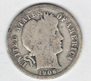 Dime da barbiere 1906 in BUONE condizioni ~ VEDI LA SCANSIONE pz 21,3 - Foto 1 di 5