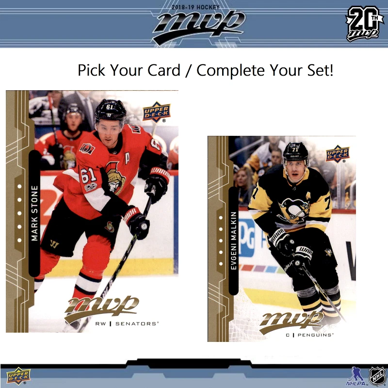 2018-19 Upper Deck MVP Hockey Base - Pick A Card / Complete Your Set! - Image 1 of 1