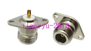 10pcs N female jack 2-holes Flange solder Panel mount connector Fr Radio Antenna - Picture 1 of 4