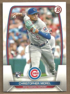 Tarjeta de novato 2023 Bowman #34 Christopher Morel Chicago Cubs - Imagen 1 de 2