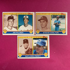 🐶1983 topps Super Veterans Jim Palmer 491, Steve Carlton 71 & Gaylord Perry 464