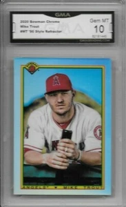 2020 Bowman Chrome MIKE TROUT 90 Style REFRACTOR ~ GEM MINT 10 🔥🔥🔥 - Picture 1 of 1