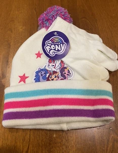 My Little Pony Girls Accessories Beanie pair of gloves white multicolor - Picture 1 of 3