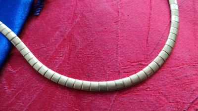 EDELMODESCHMUCK KURZE HALSKETTE GLIEDERCOLLIER VERGOLDET 41cm ! NEUWERTIG ++ - Bild 1 von 4