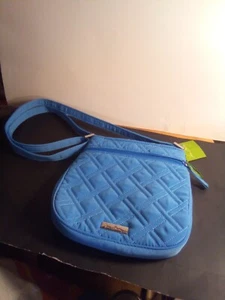 New Vera Bradley Petite Double Zip Hipster Coastal Blue MSRP 68.00$ - Picture 1 of 6