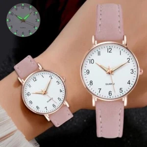 Glass Quartz Wristwatches Alloy Round Watches Gift Wrist Watches Women - Picture 1 of 17