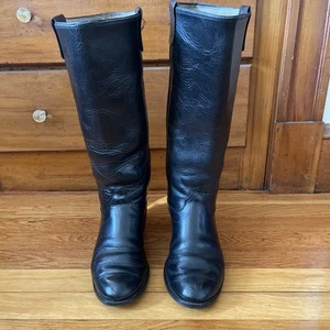 Botas de Vaquero Buckaroo Vintage OLATHE Negras 17” Alto 9999 Para Hombre Talla 10D - Imagen 1 de 24