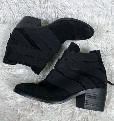 Botines de gamuza negros para mujer Eileen Fisher Vero Cuoio talla 7,5” Foto 1 de 4