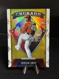 Chronicles Josiah Gray Crusade Rookie 2022 dorado Prizm RC/10 #6 - Imagen 1 de 2