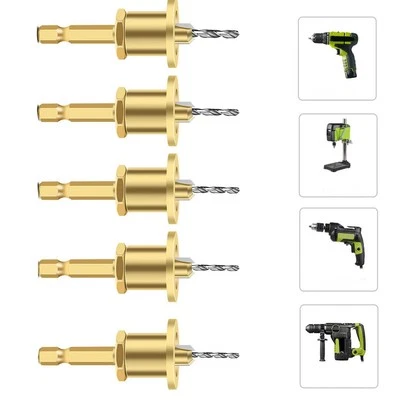 Mehrzweck für Holzbearbeitung Senkbohrer-Set mit Sechskantschaft 5-teilig - Bild 1 von 4