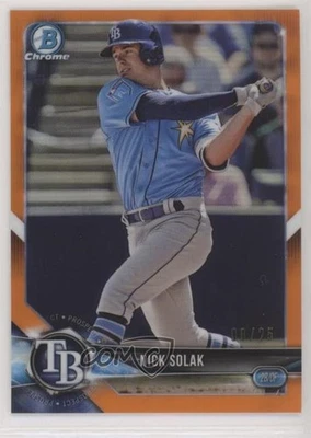 2018 Bowman Draft Chrome Orange Refractor /25 Nick Solak #BDC-46 - Image 1 of 2