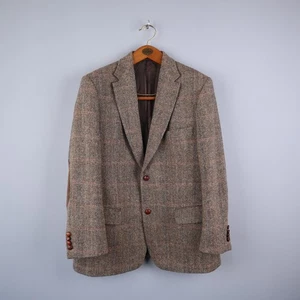 BARUTTI X HARRIS TWEED Mens Tweed Wool Blazer Jacket Size 42S - Picture 1 of 13