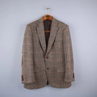 BARUTTI X HARRIS TWEED Mens Tweed Wool Blazer Jacket Size 42S - Image 1 of 4