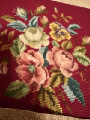 VTG Finished & Unfinished Needpoint Canvas # 3/one Price See Pics ‘ Description  - Image 1 of 4