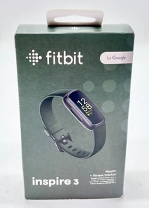 New Fitbit Inspire 3 Activity Tracker - Black with Midnight Zen Band - Picture 1 of 5