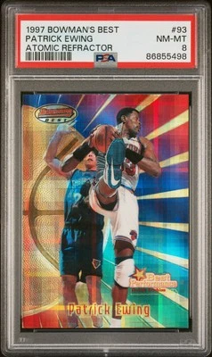 Bowman'S Best #93 Patrick Ewing 1997 refractor atómico PSA 8 envío gratuito Foto 1 de 2