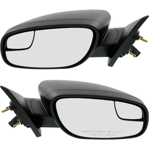 Power Mirrors For 2012-2017 Ford Taurus Driver and Passenger Side Textured Black - Picture 1 of 14