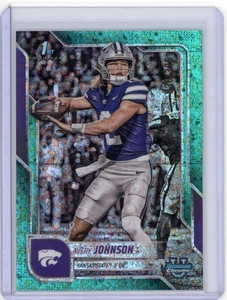 Bowman Chrome U Avery Johnson #42 1st Aqua Mini Diamond 2025/325 Kansas State - Imagen 1 de 2