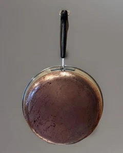 Vintage Revere Ware 10 inch Copper Double Ring Skillet Frying Fry Pan NO LID - Picture 1 of 5