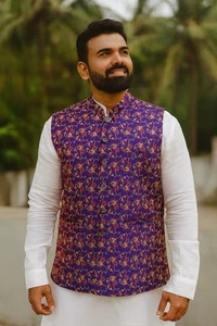 Herren Weste Pakistanisch Indisch Trachtenbekleidung - Bild 1 von 1