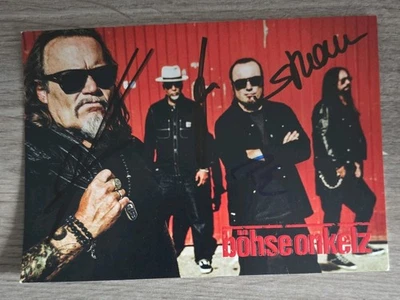 Böhse Onkelz Autogrammkarte - Bild 1 von 2