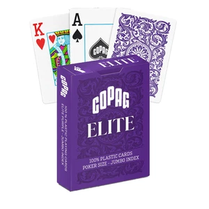 Copag 1546 Elite 100% Plastik Spielkarten Jumbo Index Poker Größe lila NEU - Bild 1 von 10